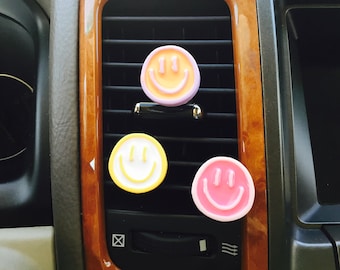 Smile Smiley Face Car  Vent Clip Hanger Hook Accessory Decoration