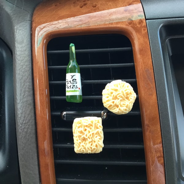 Soju / Ramen Noodle  / Car  Vent Clip Mask Hook Holder Hanger Decoration