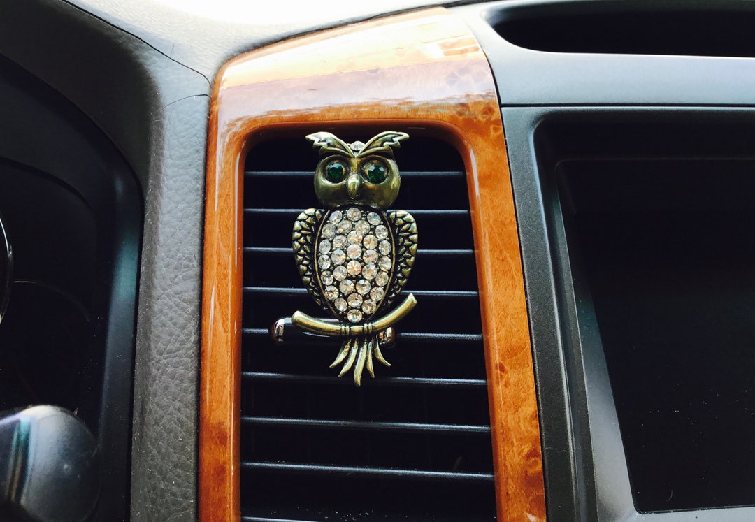 Owl / Crystal / Brass / Car Air Vent Clip Mask Hook Holder Hanger
