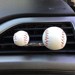 Leather 3D Baseball/ Softball/ Car Vent Clip Hanger Hook Accessory Decoration Pretty