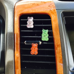 Set of 3 Gummy Bear Car  Vent Clip Mask Hanger Hook Accessory Decoration