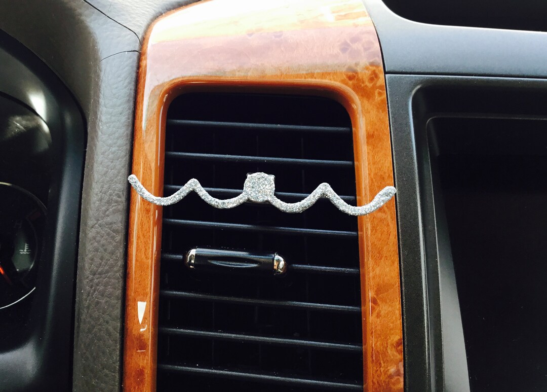 Fun Decoration / Silver Glitter / Wave / Car Vent Clip Etsy