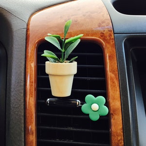 Plant / Planter / Wood / Flower /  Terracotta / Succulent / Car  Vent Clip Mask Hook Holder Hanger Decoration AK