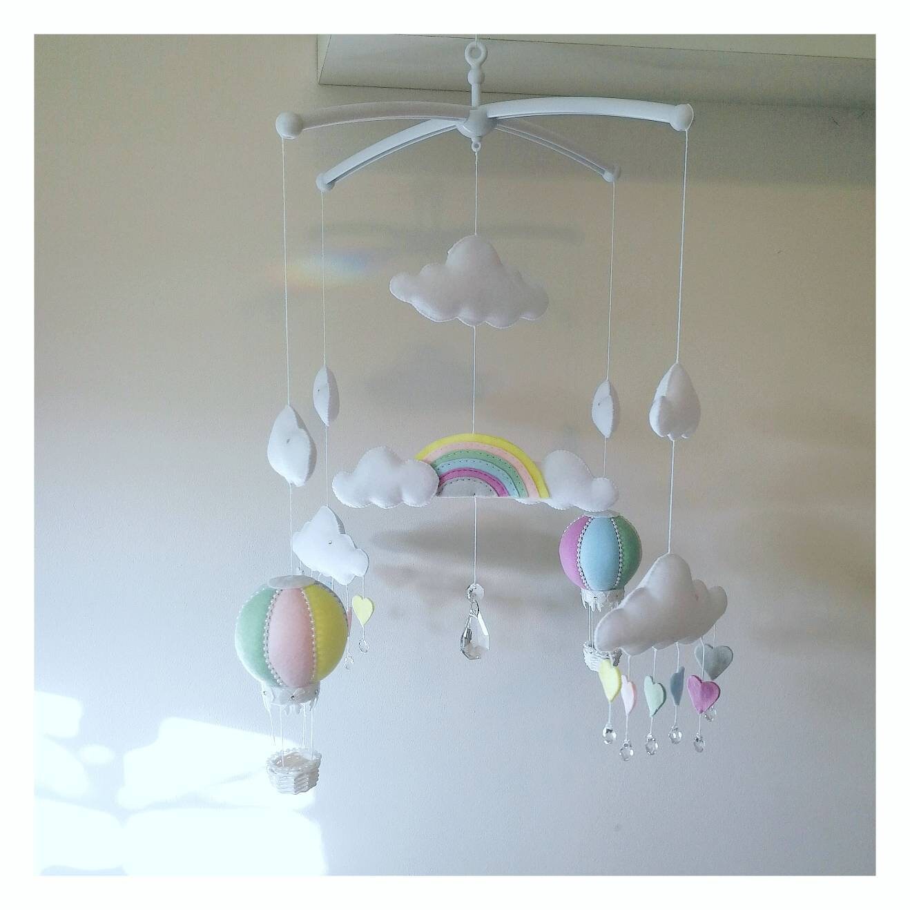rainbow nursery mobile