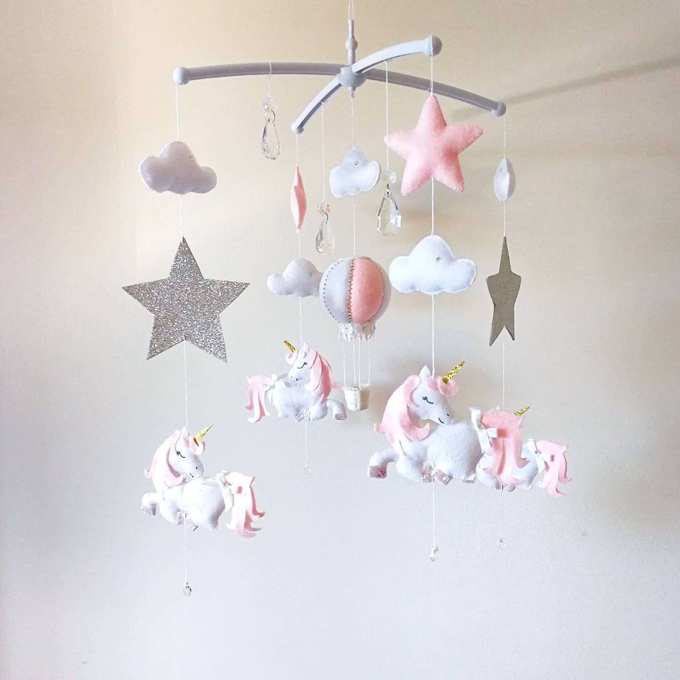 unicorn musical cot mobile