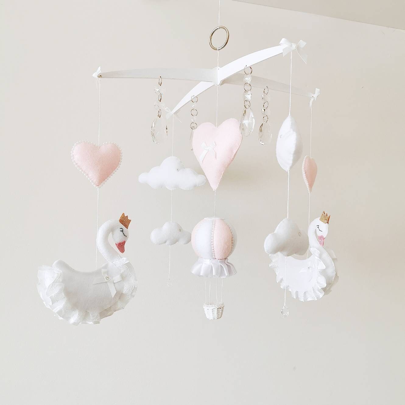 swan princess cot mobile