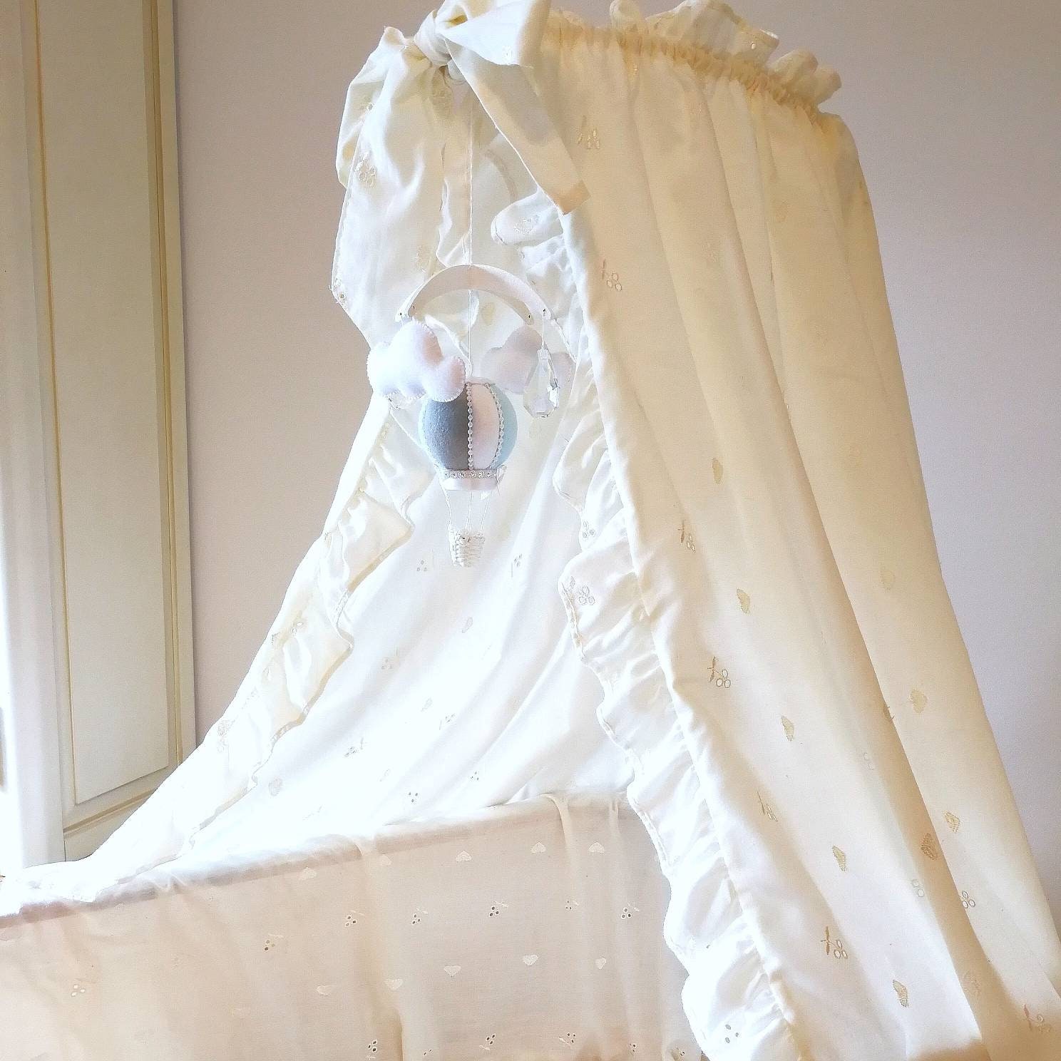 Moses Basket Mobile Canopy Decor Baby Mobile Birth Gift Etsy