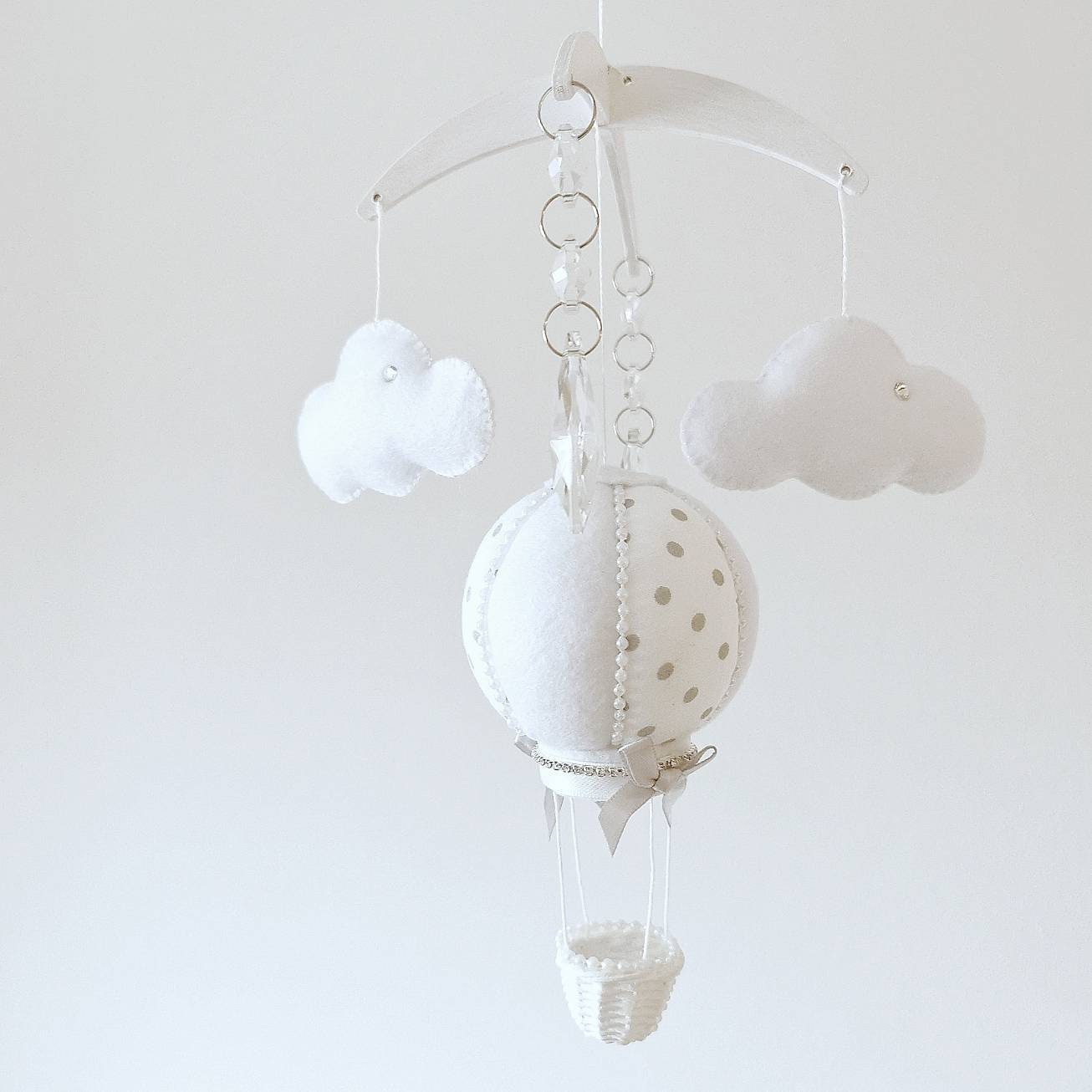 Moses Basket Mobile Canopy Decor Baby Mobile Birth Gift Etsy