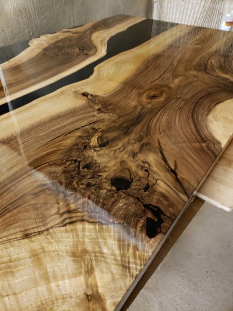 Black Walnut Epoxy River Table on Sale Etsy Canada