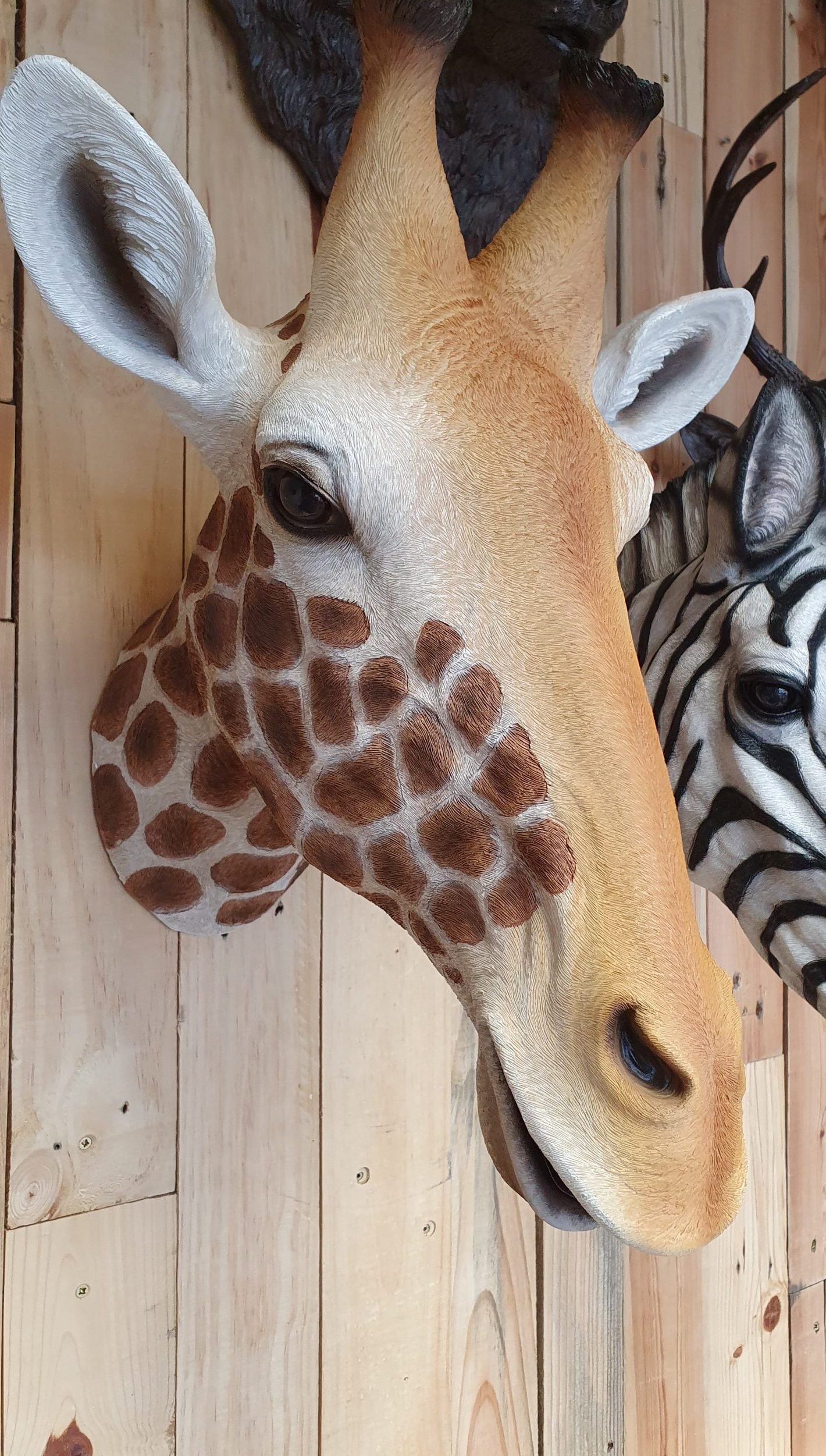 Large Giraffe Wall Head Realistic and Detailed Wall Art - Etsy UK