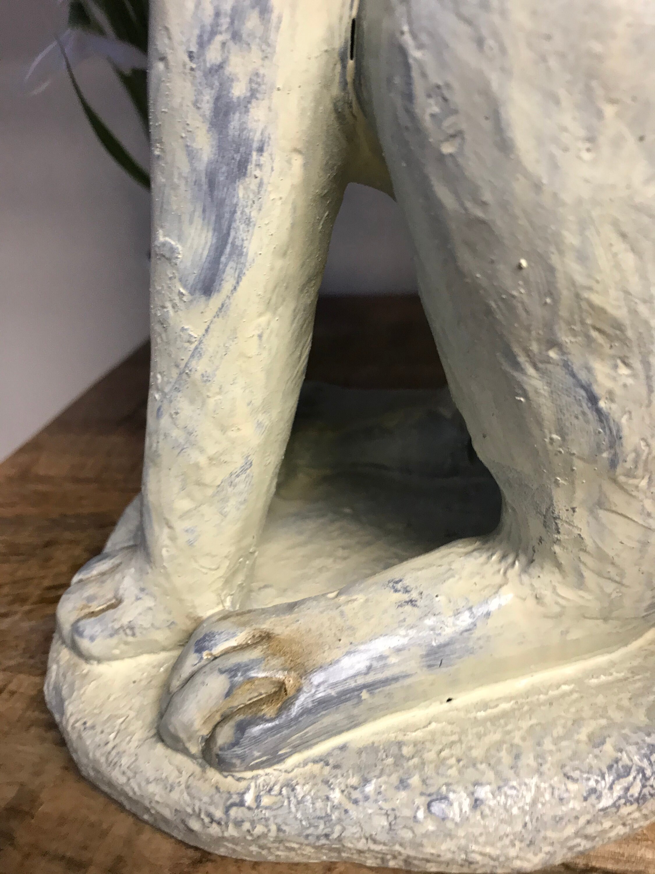 Star Gazing Hare Rabbit Ornament Figure Sculpture Home Decor Grey/ Blue ...