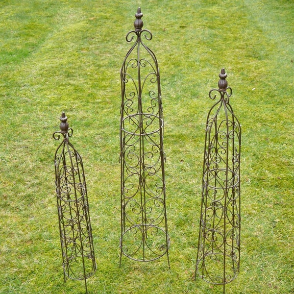Metal Garden Obelisk Etsy UK