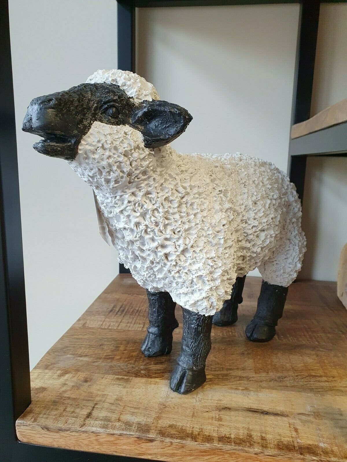 Standing Sheep Figure Lamb Garden Statue Farm Animal Resin Etsy