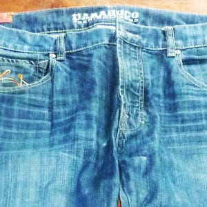 Parasuco Jeans Uomo 36x32 Bootcut Blu Denim Casual Cotone Rn 74979