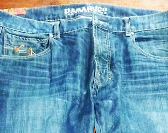 Parasuco Jeans Uomo 36x32 Bootcut Blu Denim Casual Cotone Rn 74979
