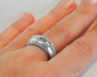 Engraved Silver Ring, Unisex Ring, Engraved Ring For Him, Mens Engraved Ring, Engraved Ring For Her, Silver Ring For Women, Handmade Ring