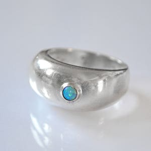 Pinky Ring Women&#39;s, Pinky Ring, Pinky Finger Ring, Little Finger Ring, Silver Pinky Ring, Silver Handmade Ring, Opalite Ring, Gifts For Her