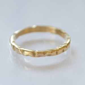 14K Gold Ring For Women, Thin Wedding Band, Minimalist Ring, Simple Wedding Ring, 14K Stackable Ring, Dainty Wedding Ring