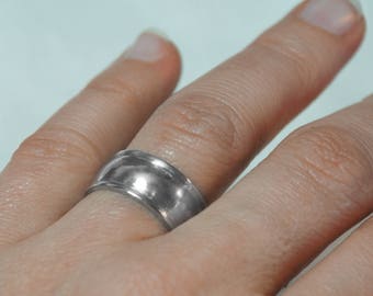 Unisex Ring, Ring For Women, Men's Ring, Unisex Sterling Silver Ring, Silver Rings For Women, Male Ring, Mens Ring, Simple Silver Ring