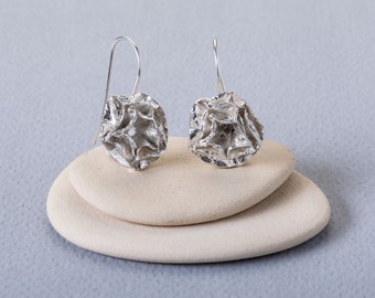 Stackable Star Earrings, Layered Earring, Silver Dangle Earrings, Dainty Silver Earring, Minimalist Earrings, Bridesmaid Gift, Silver Dangle