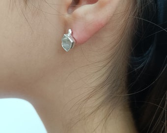 Unique Silver Stud Earrings, Handmade Earrings, Dainty Stud Earrings, Minimalist Silver Earrings, Small Stud Earrings, Earrings For Her