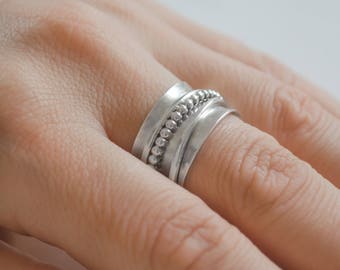 Women's Spinner Ring, 925 Silver Spinner Ring, Rotating Ring, Meditation Ring, Yoga Spinner Ring, Anxiety Relief Ring, Boho Jewelry