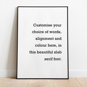 Impresión personalizada, Cita personalizada, Impresión de texto personalizada, Arte mural, Póster de cita personalizada, Pared de galería, Impresión de tipografía personalizada, A3 A4 A5, Regalo