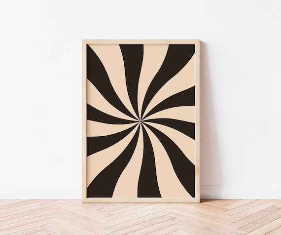 Groovy Retro Art Print 60s 70s Set, Funky Psychedelic Pop Art