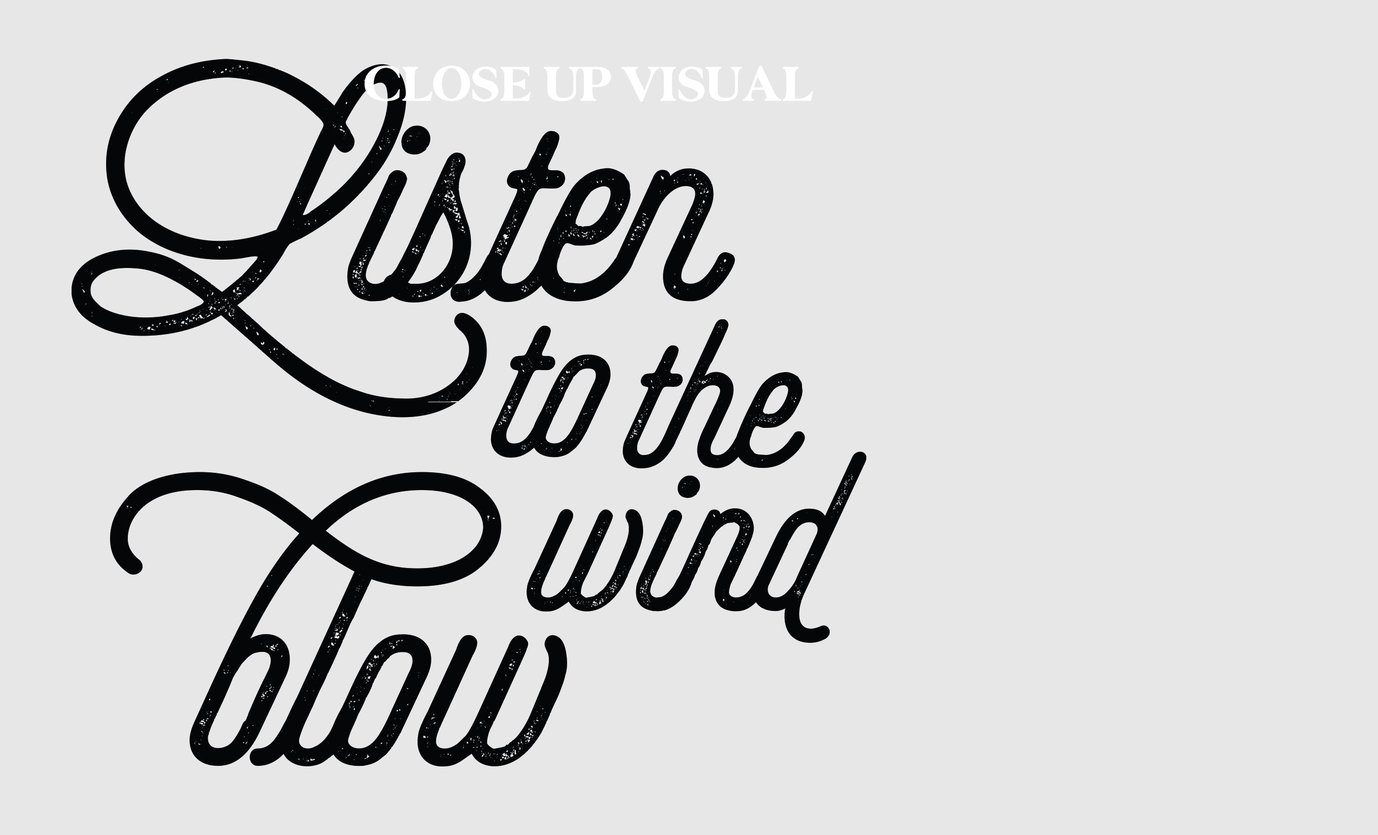 Listen to the Wind Blow Set Lyrics Poster Wall Art Gallery Etsy