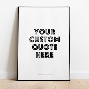 Presupuesto personalizado imprimible, impresión de texto personalizado, arte mural, póster de presupuesto personalizado, pared de galería, impresión de tipografía personalizada, A3 A4 A5, regalo