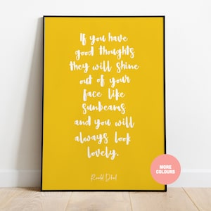 Roald Dahl Quote Print, Children's Room Decor, Wall Art, The Twits Poster, Typography, Nursery, Kids Play Room, A3 A4 A5 A6, Gift, Colourful