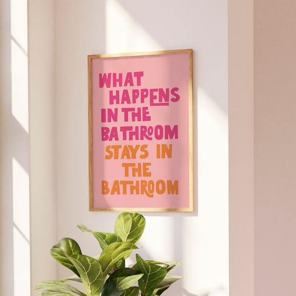 Bathroom Quirky Wall Art Etsy