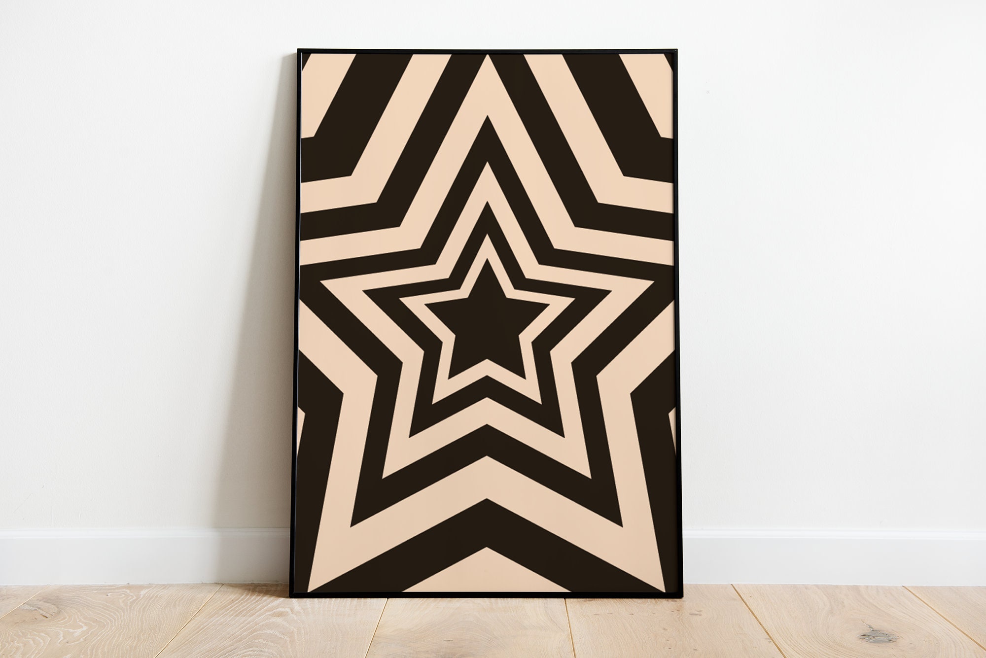 Groovy Retro Art Print 60s 70s, Funky Psychedelic Pop Art