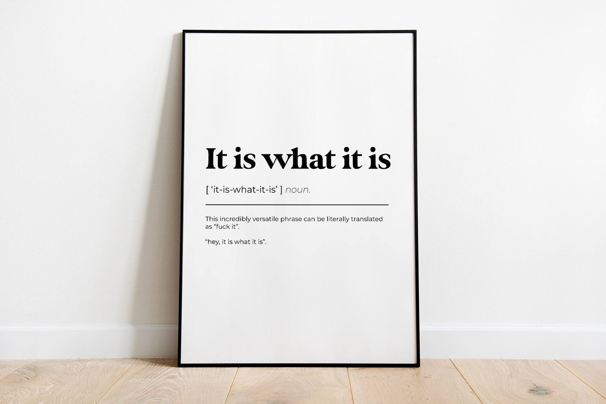 Discover It Is What It Is Poster