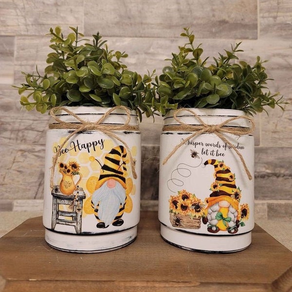 Decorative Glass Jar Etsy