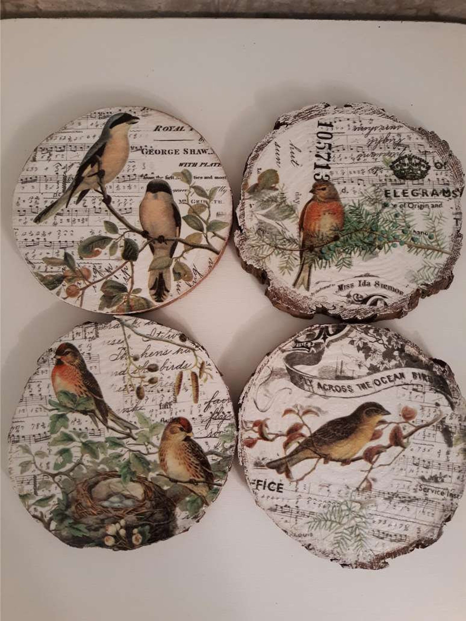 Wood Coasters. Home Decor. Farmhouse Decor. Etsy