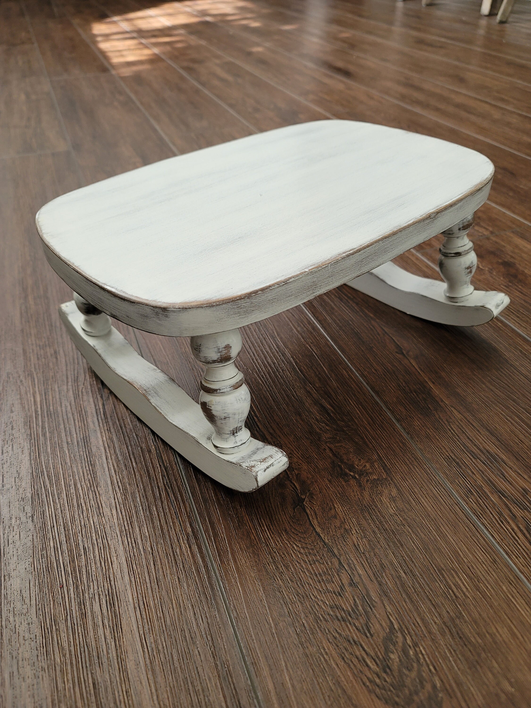 Distressed Wooden Step Stool: Farmhouse Plant Stand Riser - Etsy