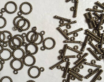 bronze-100 kits T and ring toggle clasp
