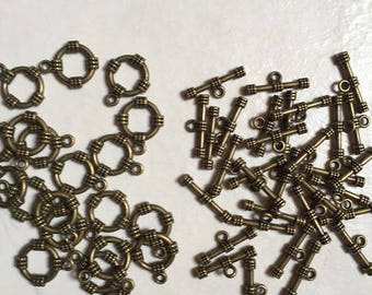 bronze-100 kits T and ring toggle clasp