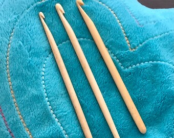 Antique bovine crochet hooks. Trio of Bone crochet hooks. Antique collectables. Vintage Crochet sundries. Crochet notions. Workbox addition.