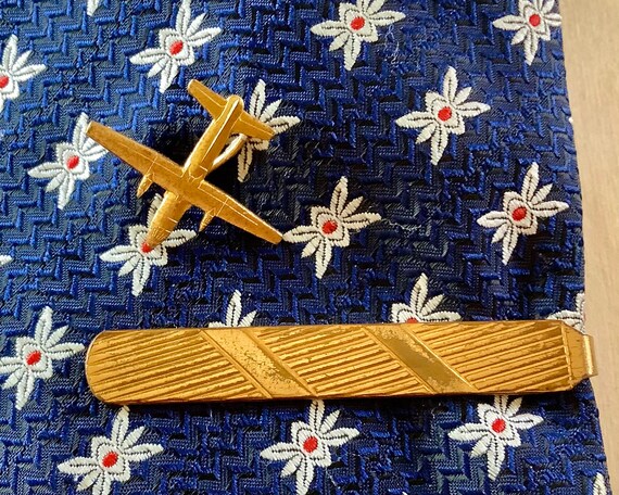 Vintage Tie Pin lot. Flying Airplane stick pin & … - image 2