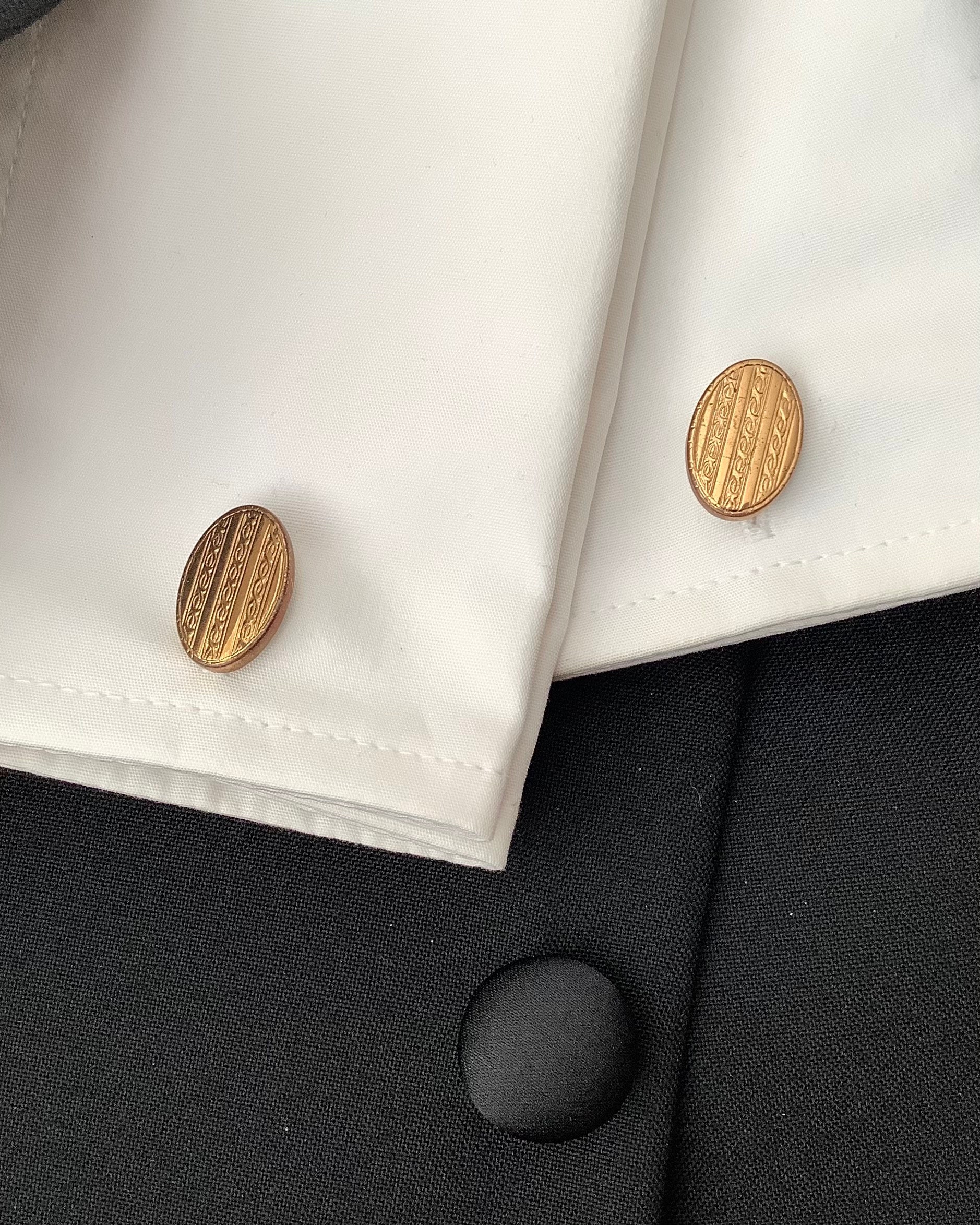 Pair of vintage snap cufflinks. Gold tone Lion Brand 192040s Etsy