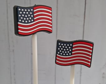 USA Flags ~ Stitch Huggers, Stoppers, Holders, Point Protectors
