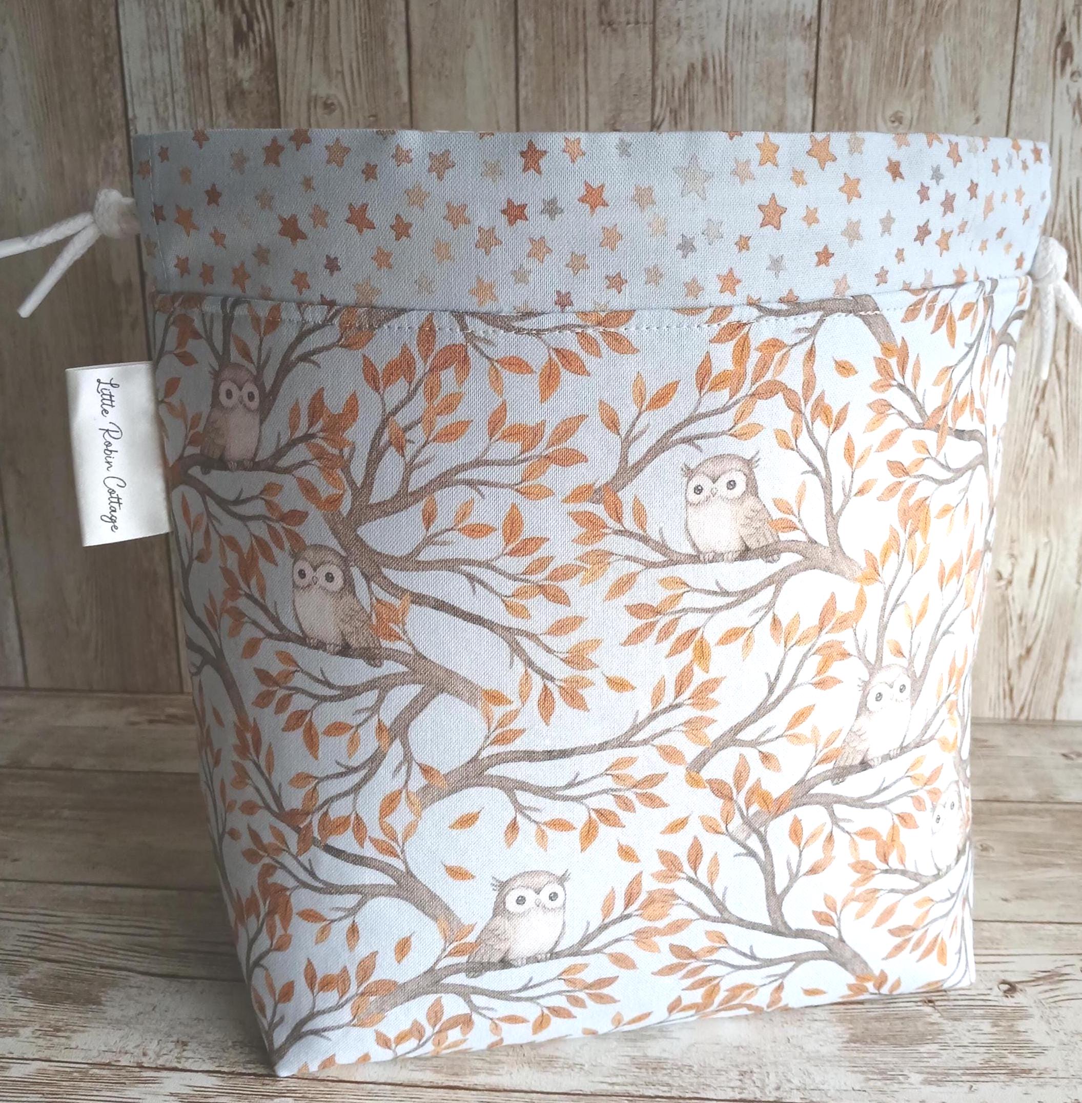 Hoot Owl ~ Petit Drawstring Project Bag