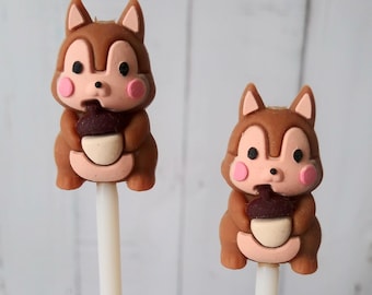 Squirrel ~ Stitch Huggers, Stoppers, Holders, Point Protectors