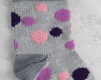 Complete Kit for this 'Fruit Cake Stocking', including yarn and pattern