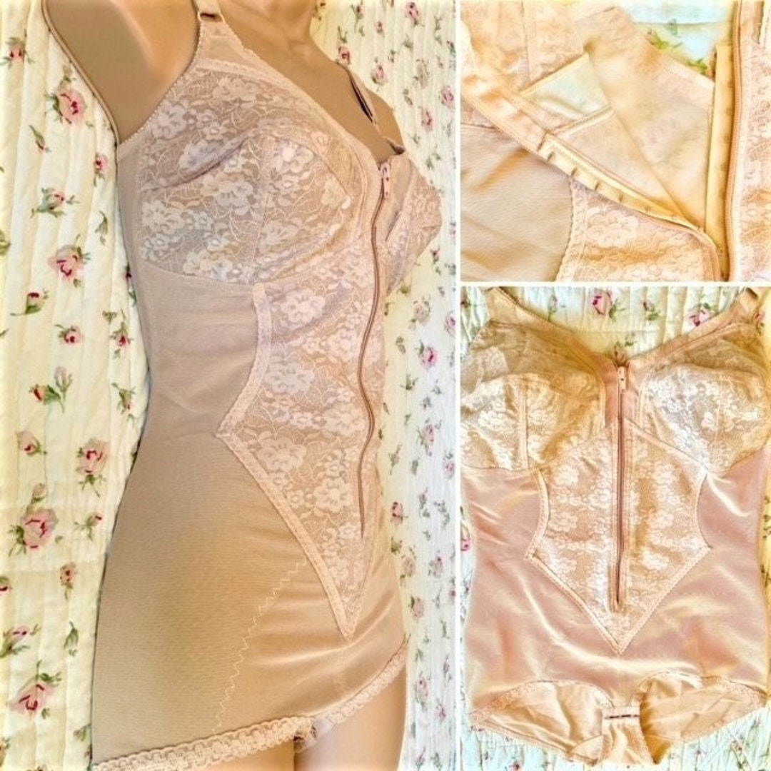Vintage Shapewear Bodysuit Pinup Bombshell Foundation Etsy