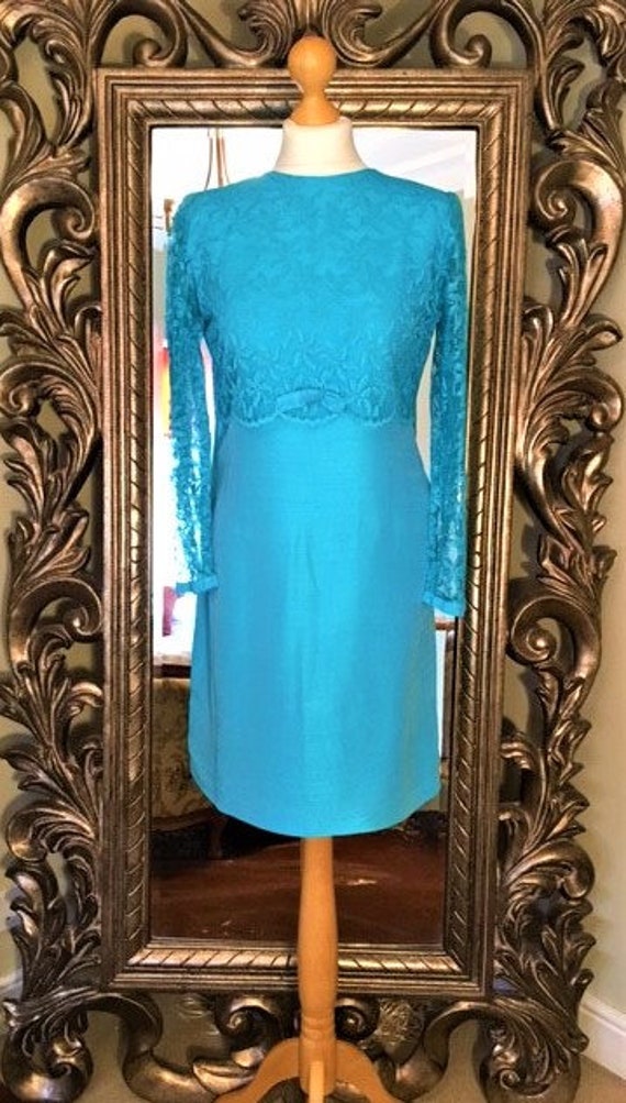 1960's MOD Prom /cocktail Dress. S-M 