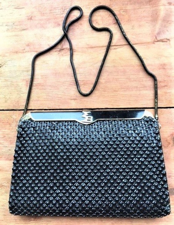 New Vintage Womens Clutch Bag Chainmail Zipped Rose Gold Evening Party Wedding