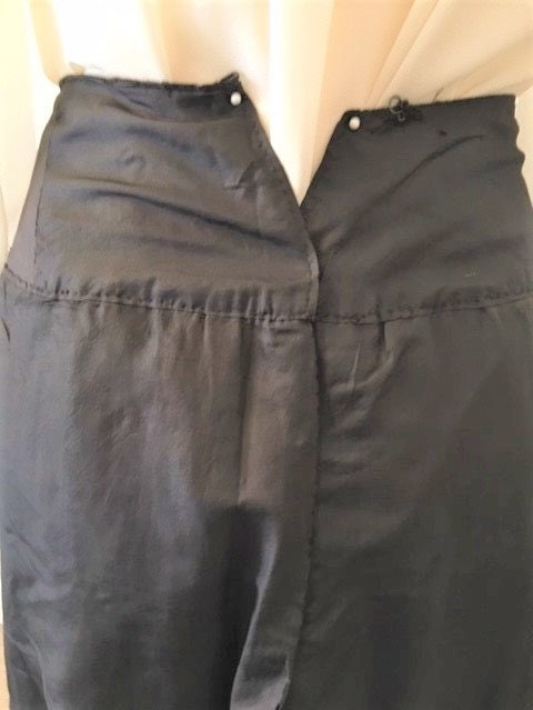 Edwardian/victorian Walking Skirt.black Victorian Full Length Skirt ...